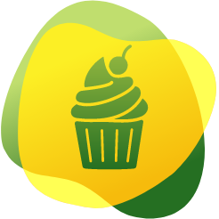 Muffini ikoon illustreerimaks suurt suhkrukogust meie toidus
