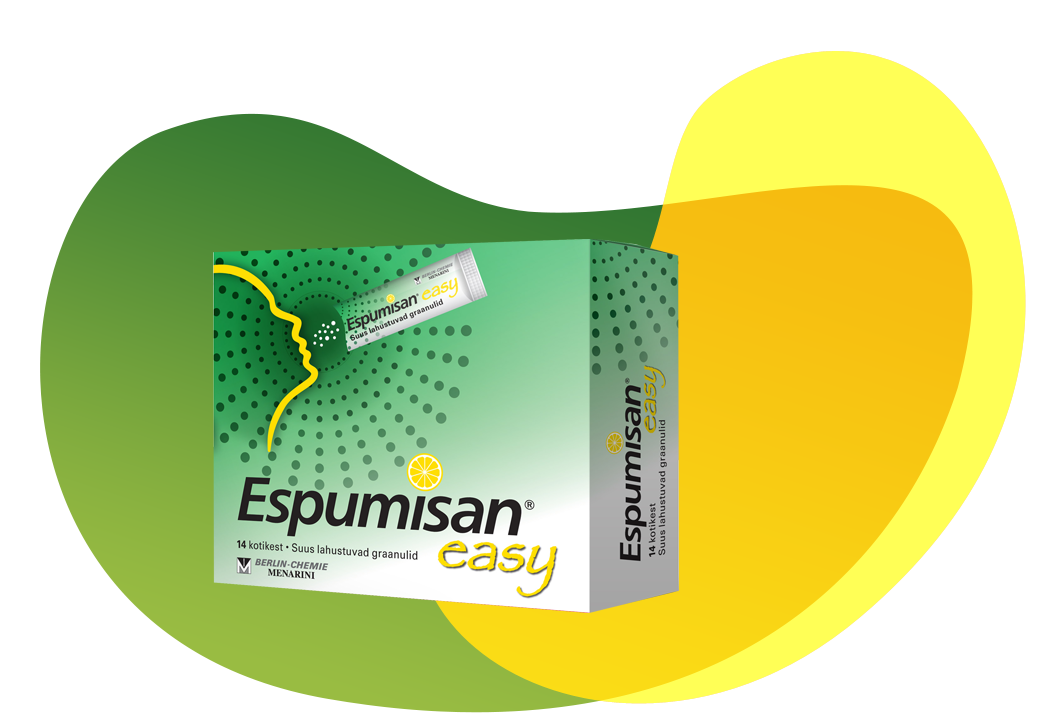 Espumisan Easy (simetikoon) pakend